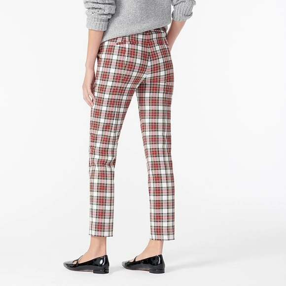 J. Crew Cameron slim crop pant in snowy Stewart tartan bi-stretch wool - Picture 3 of 9